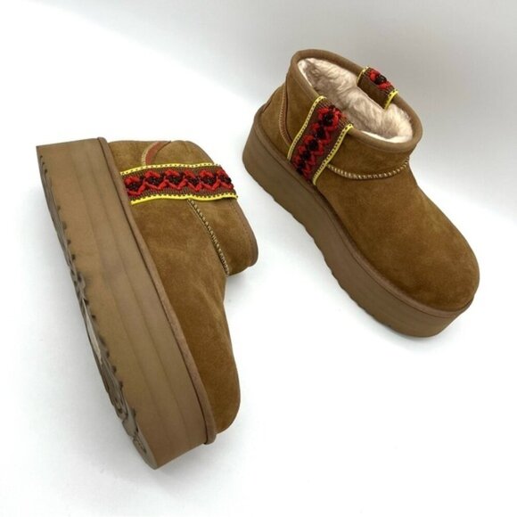 NWOB UGG Classic Ultra Mini Braid Platform Women Size 11 - Picture 4 of 12